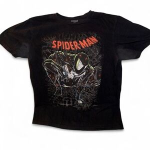 Mens Marvel Black Spider-Man Graphic T-Shirt Size M